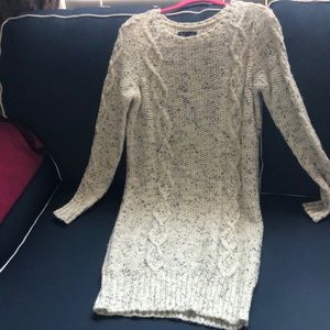 Cream Colored Sweater Dress